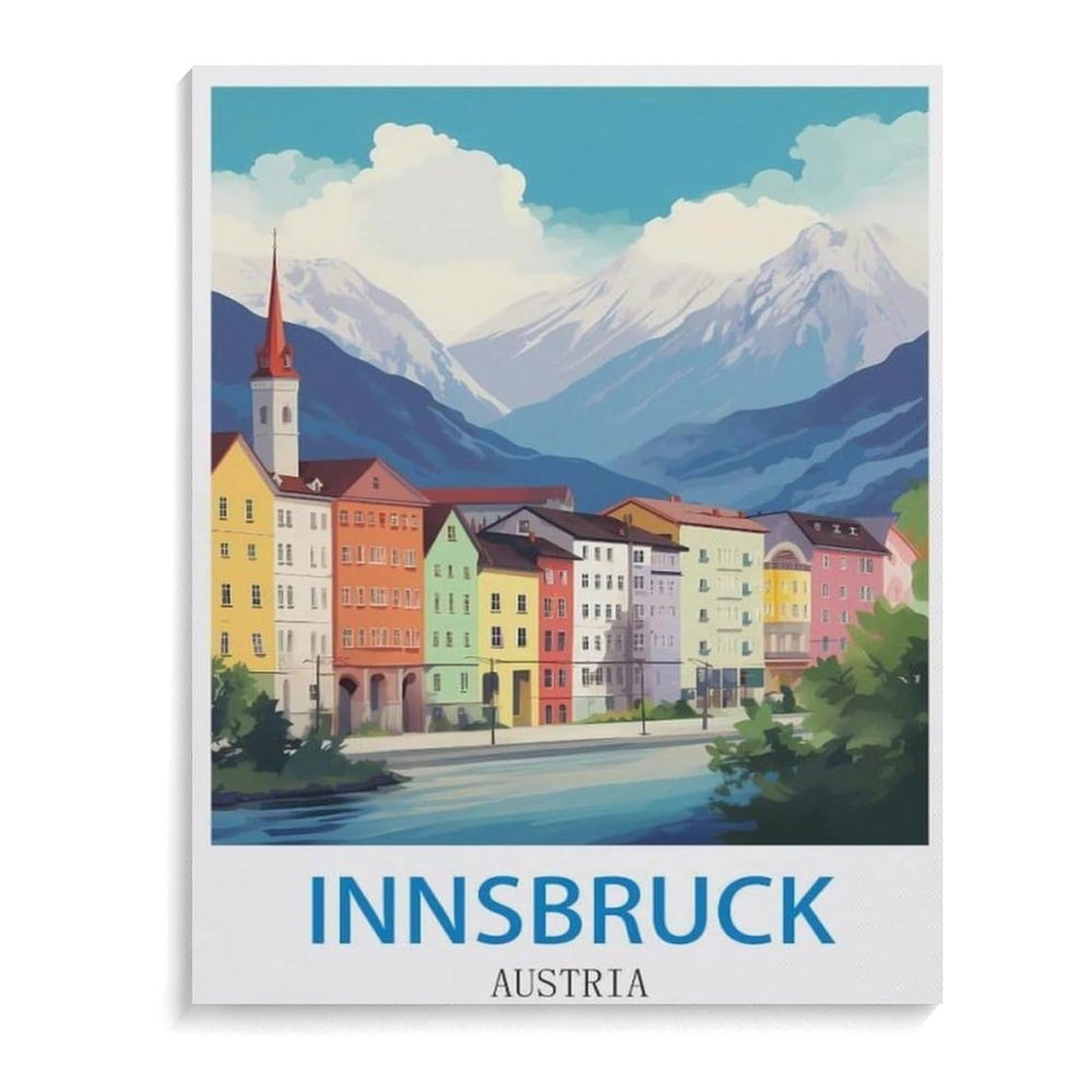 1000PcsInnsbruck Vintage Travel Poster AustriaJigsaw Adult Decompression Game Puzzle Students Toy for Children Christmas Birthday Gifts50x70cm-C87