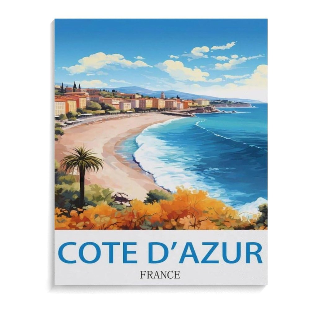 1000PcsCote d'azurJigsaw Adult Decompression Game Puzzle Students Toy for Children Christmas Birthday Gifts50x70cm-A7