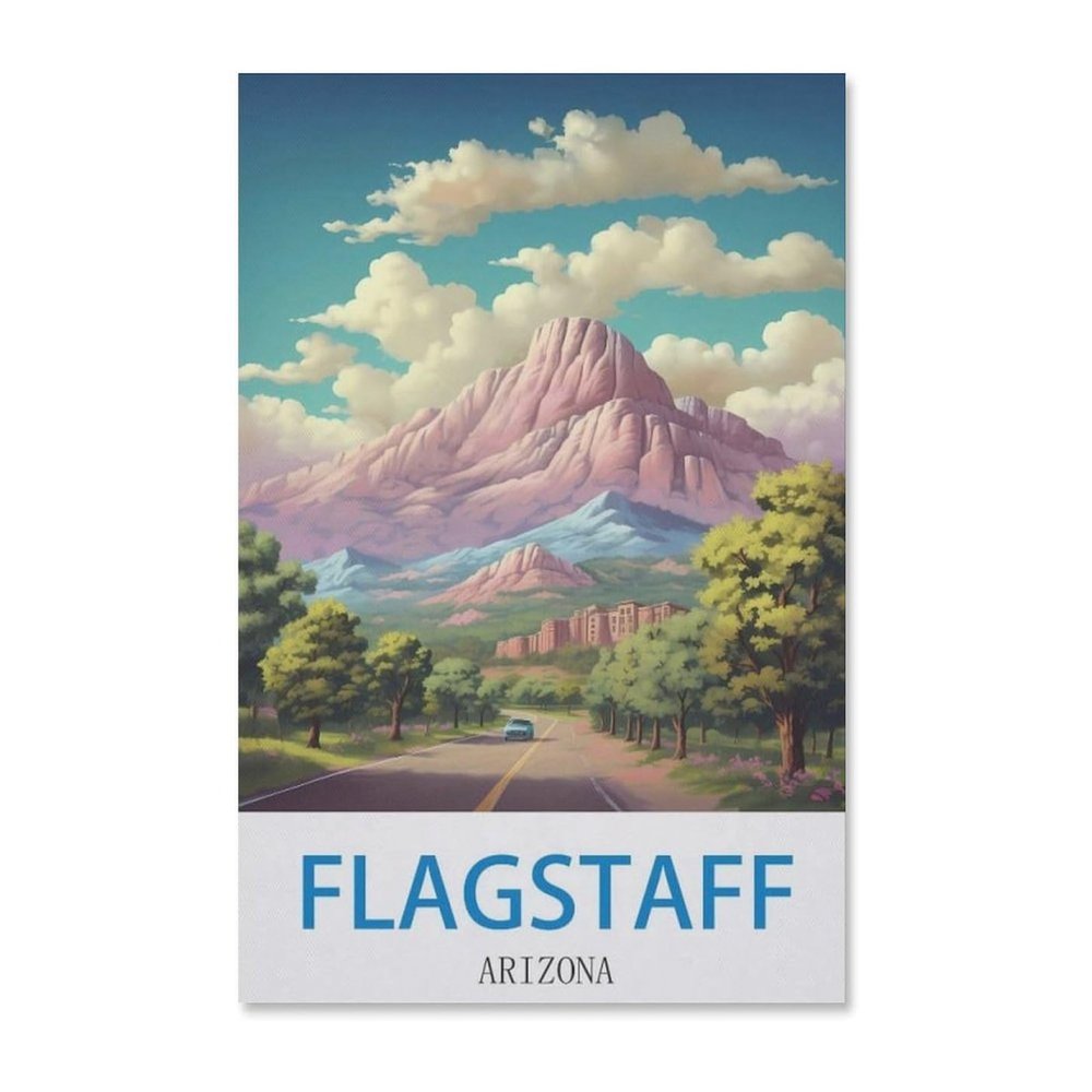 1000PcsFlagstaff Arizona Vintage Travel PosterJigsaw Adult Decompression Game Puzzle Students Toy for Children Christmas Birthday Gifts50x70cm-F67