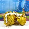 3D Printed Dragon, Gold Axolotl Dragon in Dragon Egg, 8.5" Adult Fidget ADHD Autism Toy, Home Office Decor Executive Desk Toy - D074-GE view 3