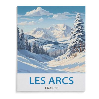 1000PcsLes Arcs France PosterJigsaw Adult Decompression Game Puzzle Students Toy for Children Christmas Birthday Gifts38x26cm-A87