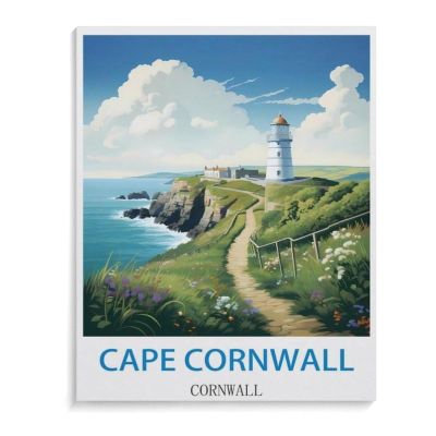 1000 Piece Jigsaw PuzzleCape Cornwall Vintage Travel PosterAdults Children Wood Toy Educational Game75x50cm-B68