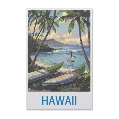 Jigsaw Puzzle 1000 Pieces for AdultsHawaiian Vintage Travel PosterLarge Puzzle Game Artwork for Adults Teens50x70cm-F81