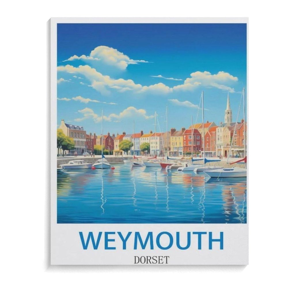 Weymouth Dorset Vintage Travel PosterPuzzle 1000 Pieces of Paper Puzzles Suitable for Adults Children Families Stress Relief Puzzle Games38x26cm-C77