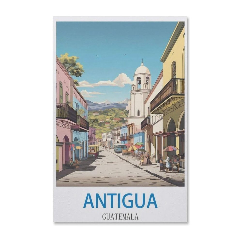 1000PcsAntigua Guatemala Vintage Travel PosterJigsaw Adult Decompression Game Puzzle Students Toy for Children Christmas Birthday Gifts50x70cm-E87