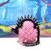 3D Printed Dragon, Black and Pink Cherry Blossom Dragon in Dragon Egg, 12" Articulated Adult Fidget ADHD Autism Toy, Home Office Decor Executive Desk Toy - D083-PE view 1