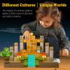 150 pcs Magnetic Blocks - Magnetic Building Blocks with Light Up Blocks 0.8",Stacking Mine Magnet Desert World Craft Cubes Toddler Kids STEM Toys,Birthday for Boys & Girls Age 3 4 5 6 7 8 12 Years view 2