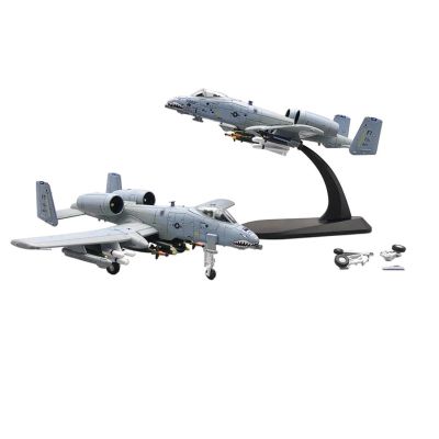 Die Cast Plane 1/100 Scale A-10 A10 for Thunderbolt II Warthog Hog Attack Plane Fighter Diecast Metal Aircraft Model Finished Metal Airplane(A-10C Shark HH)