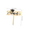 KOMBIUDA 6pcs Acrylic Graduation Cake Toppers Design Congrats Decorations for Parties and Celebrations Safe and Reusable Cupcake Decor for Graduation Events view 2