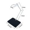 10PCS Action Figure Stand, 6in Assembly Action Figure Display Holder Base Doll Model Support Stand for 1/144 Scale Anime Figures SD BB Model Dolls (Black) view 3