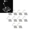 2 Pcs of HG144 Action Figure Stand, Display Holder Base Doll Model Support Stand Compatible with 6 inch HG RG SD 1/44 Toy Clear view 2