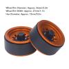 1.9 Inch RC Beadlock Wheels, 4PCS Aluminum Alloy Wheel Rim Set for 1/10 RC Car, Compatible with Axial SCX10 I, II and III (Gold) view 2