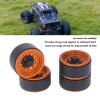 1.9 Inch RC Beadlock Wheels, 4PCS Aluminum Alloy Wheel Rim Set for 1/10 RC Car, Compatible with Axial SCX10 I, II and III (Gold) view 3