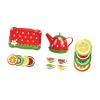 JunZheHub Children's Tea Playset with Teapot and Cups for Ages 3 to 6 , Red view 1