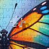 1000 Piece Butterfly Jigsaw Puzzles - Rainbow Monarch Butterflies, Premium Glossy Finish, Travel Size Compact Box, Reference Picture Included view 3
