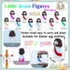 100 Pcs Little Jesus Figures Rubber Mini Jesus Figurines in Bulk Christian Tiny Baby Jesus Loves You Figures for Hide and Seek Easter Egg Fillers Egg Hunt Religious Party Favors(10 Color *100) view 2