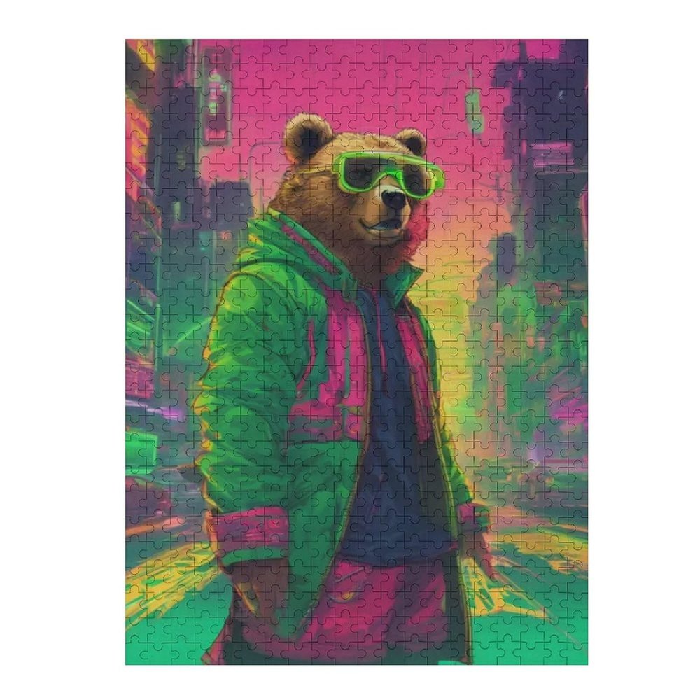 1000 Piece Adult and Teen Puzzles Animals Themed Puzzles Bear Ears Fun and Challenging Gifts for Friends Bedroom Decorative Art
