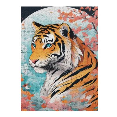 500 Piece Jigsaw Puzzle for Adults Tiger Fun Puzzle Challenge for Adults and Families