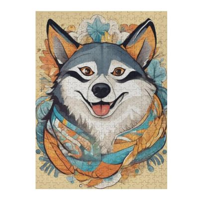 1000 Piece Animal Adult and Teen Puzzles-Animals Themed Puzzles-Fusion of Husky Dog and Penguin with Husky Puzzles,Fun and Challenging Gifts for Friends Bedroom Decorative Art