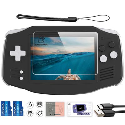 RG34XX Retro Handheld Game Console, RG 34XX 3.4 Inch IPS Screen Retro Gaming Console , 5532 Pre-Installed Games, Linux 64-bit WiFi, HDMI and Output 3500mAh