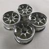 4 Pieces 3/6mm Offset 1/10 Scale Plastic Wheels Rims Compatible with 12mm Nut Compatible with Various Drift and On Road Touring RC Car Models(2PCS 3MM 2PCS 6MM) view 4