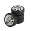 33mm Drift Tires Compatible with 1/18 RC Cars Compatible with AE86 A86 LD1801 LD1802 LD1803 LD1804 A01 A02 4pcs(LA0034 Silver(Hard)) view 1