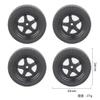 33mm Drift Tires Compatible with 1/18 RC Cars Compatible with AE86 A86 LD1801 LD1802 LD1803 LD1804 A01 A02 4pcs(LA0034 Silver(Hard)) view 2