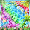 120 Packs Hawaiian Luau Leis Bulk Tropical Hawaii Theme Silk Flower Necklace Summer Beach Party Decorations Birthday Party Favors view 4