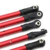 DUHWQ Metal Turnbuckle Steering Link Rod Set Compatible with 4x4 1/10 RC Cars Upgrade Components(Blue) view 2