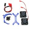 5687 56113 Motor Heat Sink Dual Cooling Fan Heatsink 56-58Mm for 1/5 for TRXS XMAXX XRT for ARR-ma for Kraton Upgrade Parts(Blue) view 1