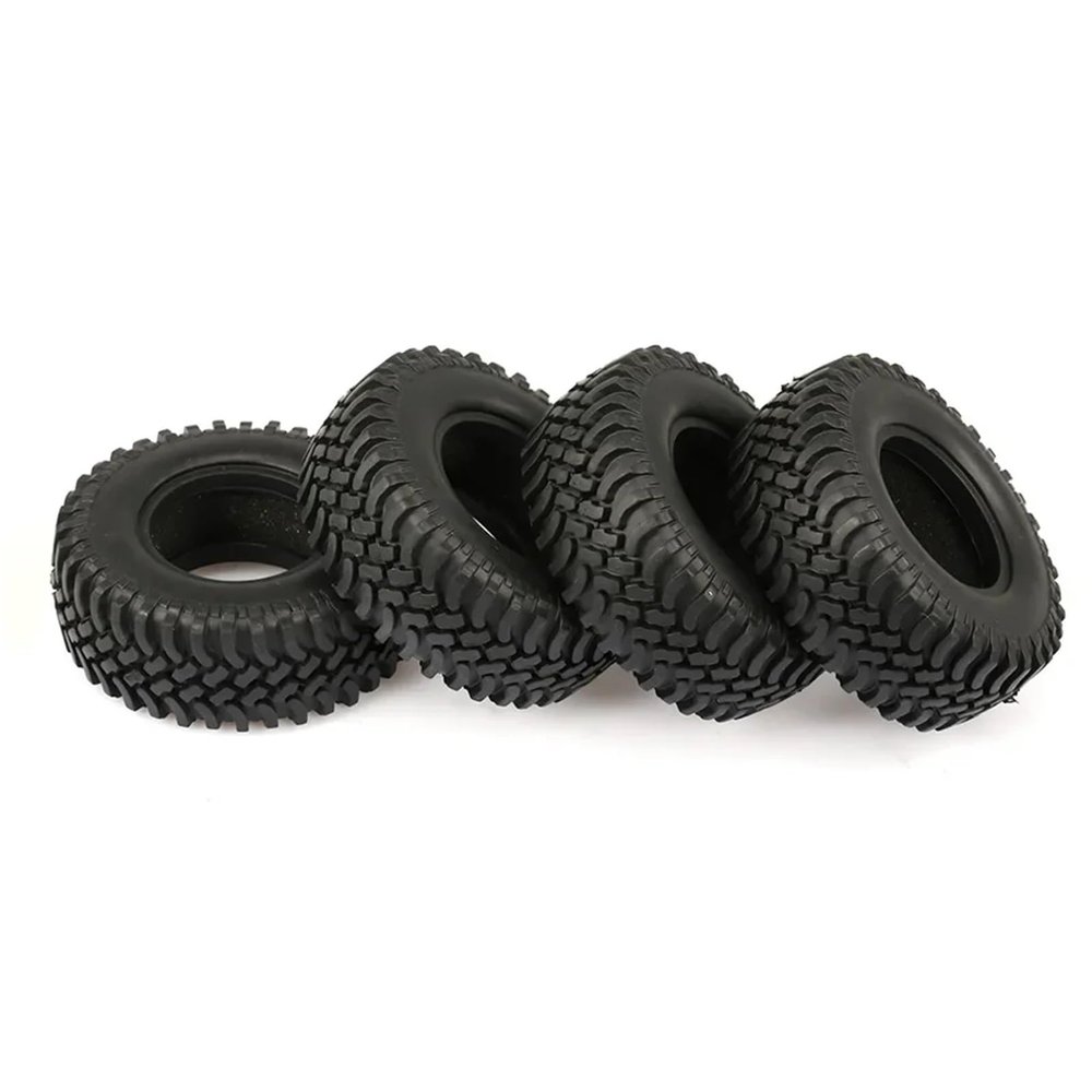 4PCS 100MM Rubber 1.9 Wheel Tires for 1:10 RC Crawler Car for Axial SCX10 AXI03007 D90 D110 for Tam-iya CC01