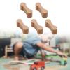 EHJRE 5X Track Connectors Set Replacement Wood Train Track Accessories Compact Cognitive Development DIY Railway Track Adapter, Wood view 2