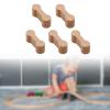 EHJRE 5X Track Connectors Set Replacement Wood Train Track Accessories Compact Cognitive Development DIY Railway Track Adapter, Wood view 4