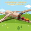 SainSmart Jr. Wooden Train Track Accessories Bridge Tunnel, Wooden Train Track Bridge Compatible with Thomas, Brio, Chuggington, Melissa and Doug, Made of Sturdy Hardwood for Long-Term Play view 2