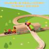 SainSmart Jr. Wooden Train Track Accessories Bridge Tunnel, Wooden Train Track Bridge Compatible with Thomas, Brio, Chuggington, Melissa and Doug, Made of Sturdy Hardwood for Long-Term Play view 3