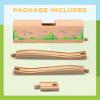 SainSmart Jr. Wooden Train Track Accessories Bridge Tunnel, Wooden Train Track Bridge Compatible with Thomas, Brio, Chuggington, Melissa and Doug, Made of Sturdy Hardwood for Long-Term Play view 4