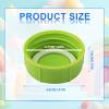 12pcs Travel Bottle Caps for Dr. Brown's & Medela Narrow Bottles, Leak-Proof BPA Free Bottle Caps with Sealing Gasket Bottle Lids Replacement Parts Ideal Bottle Accessories(Green) view 2