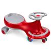 HONEY JOY Wiggle Car, 2 in 1 Swing Car for Kids, LED PU Flashing Wheels, No Batteries, Gears or Pedals, Uses Twist, Turn, Ride On Toy for Toddlers Boys Girls 3 Years and Up (Red) view 1