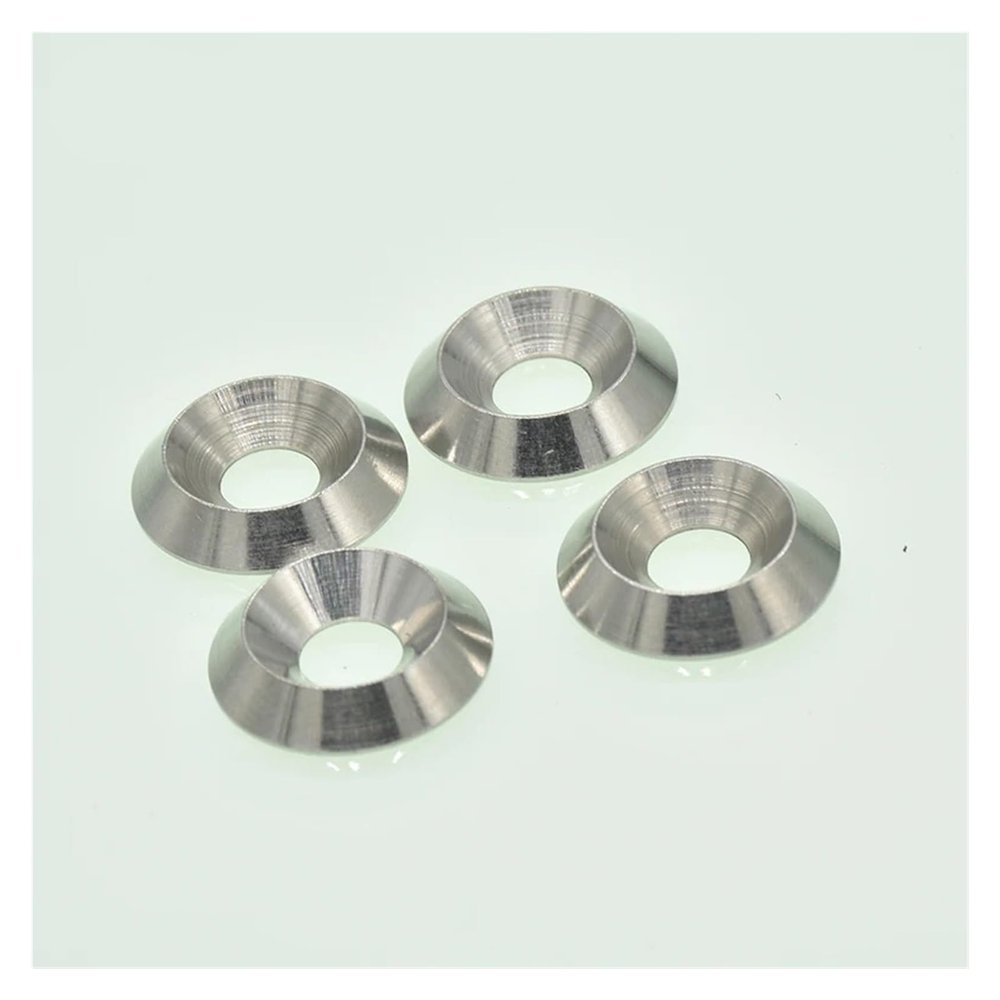 Kangsiyu 20pcs M3 M4 M5 M6 M8 M10 304 Stainless Steel Head Countersunk Screw Gasket Washer Joint Ring Backup Ring for FPV RC Car Accessories(M6(20PCS))