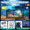 8 in 1 Fish Tank Building Sets, Marine Aquarium Building Toy with LED Light Animal Miniature Landscape Including Octopus Crab, Christmas Birthday Gifts for Adults Boys Girls Kids Ages 6 8 10 12+ view 3