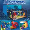 8 in 1 Fish Tank Building Sets, Marine Aquarium Building Toy with LED Light Animal Miniature Landscape Including Octopus Crab, Christmas Birthday Gifts for Adults Boys Girls Kids Ages 6 8 10 12+ view 4