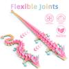 Flavery 3D Printed Dragon - 24 inch Fidget Toy, Large Crystal Articulated Dragon, 3D Printed Gift for Birthday, Figurine Decor, Desk Pet(Candy Rainbow) view 4