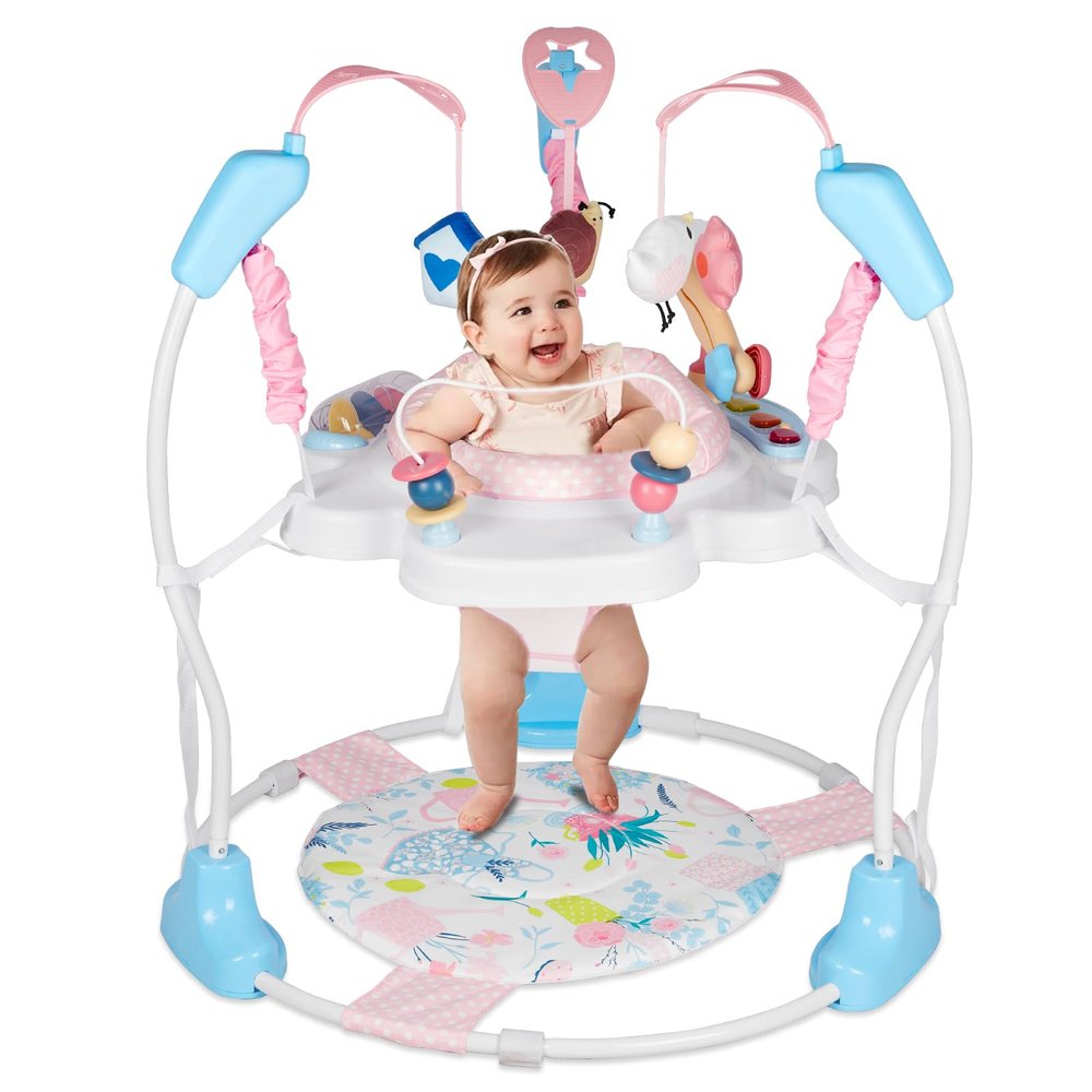 Otrolepota Baby Activity Center, Infant Jumpers and Bouncers with Music, Lights, Infant Toys, 360Rotating Seat, 3 Adjustable Heights, Baby Play and Learning Center for 6+ Months
