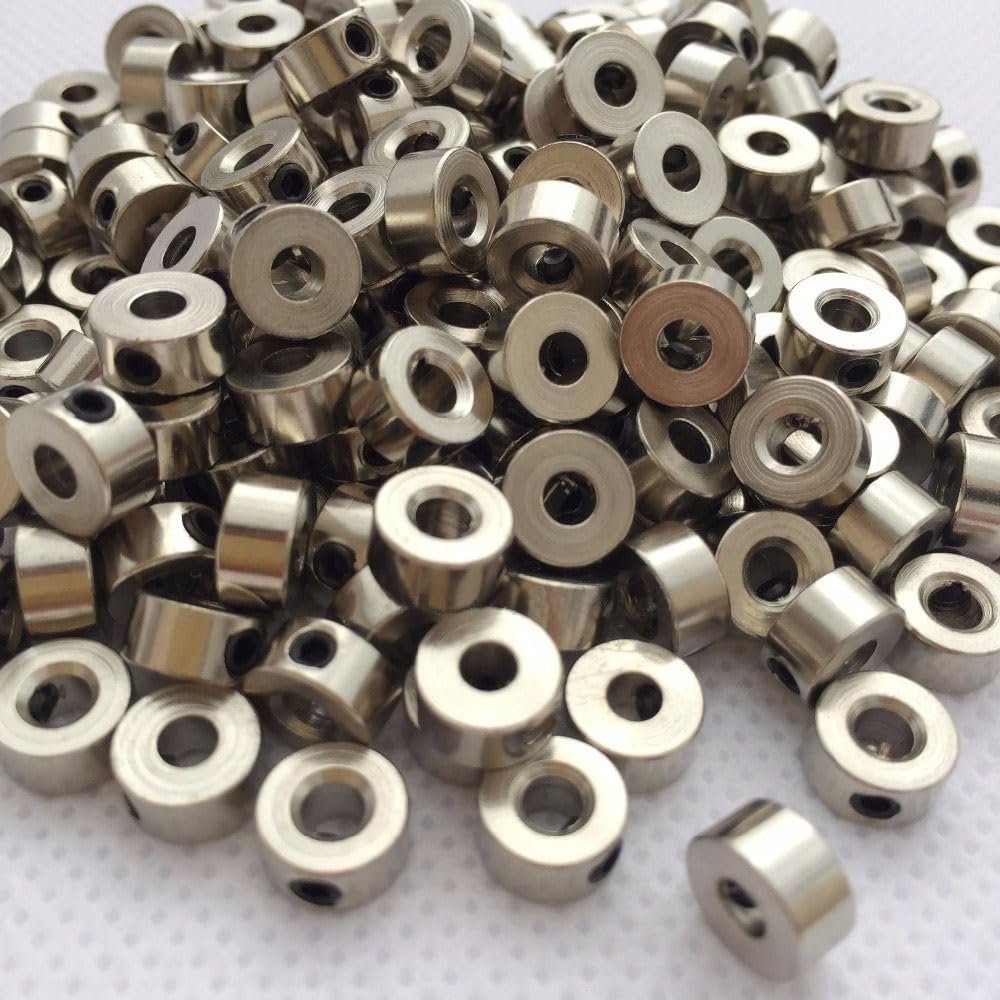 50pcs Wheel Collar Landing Gear 6x2.1mm 8x3.1mm Compatible With RC Aircraft Model Parts Aeromodelling(8X3.1MM 50PCS)