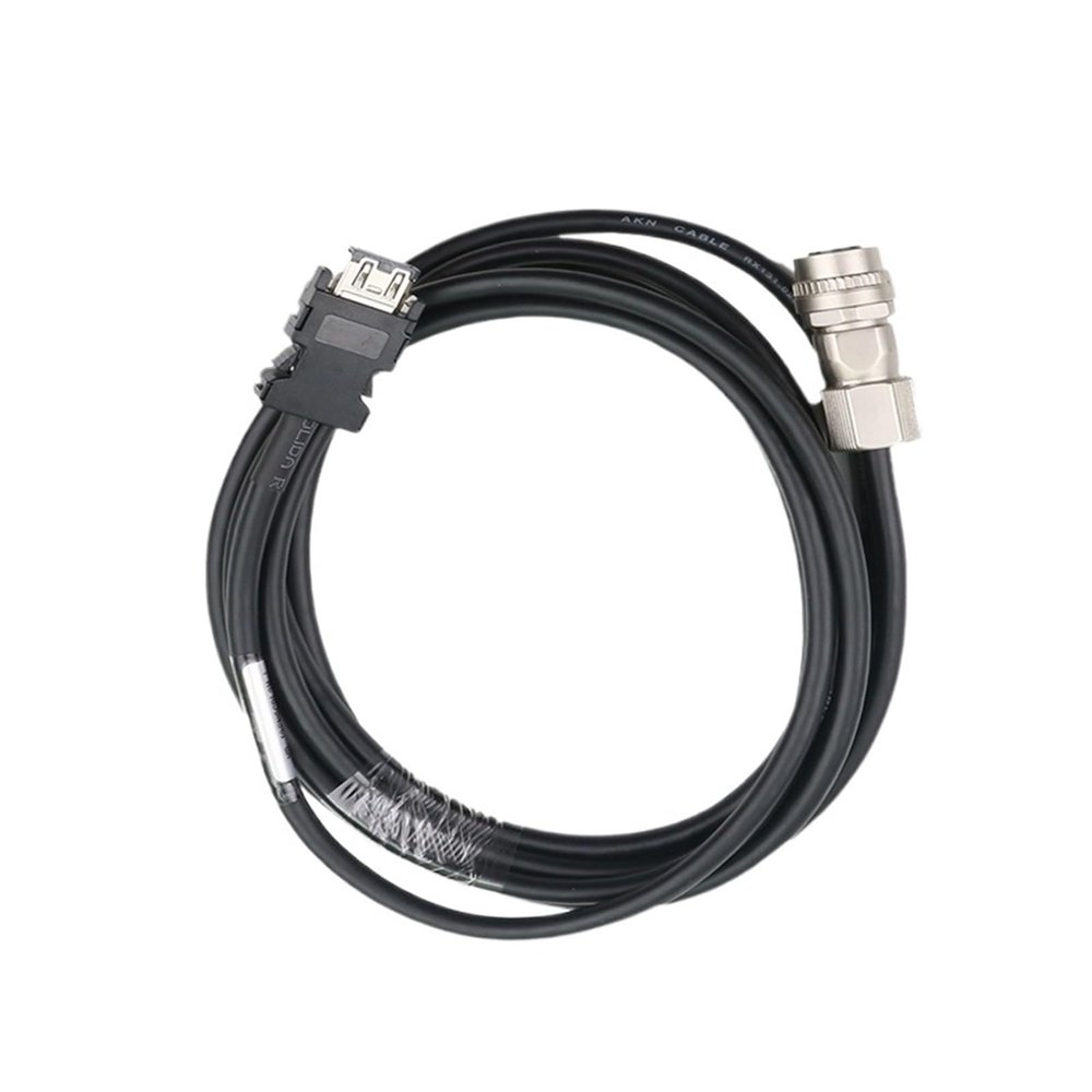 Bolisila Cable CNV2E-8P (Straight) CNV2E-9P (Angle) M70 Servo Motor HF-XX-A48 Series Encoder Cable(7M,CNV2E-8P (Straight))