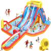 Whubefy Extra Large Inflatable Water Slide, 18X14 Ft Bounce House for 5-12, 840D+420D Oxford Fabric, Long Slide/Splash Pool/680W Blower/10 Accessories, Suitable for 10 Kids, Backyard Summer Fun view 1