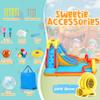 Whubefy Extra Large Inflatable Water Slide, 18X14 Ft Bounce House for 5-12, 840D+420D Oxford Fabric, Long Slide/Splash Pool/680W Blower/10 Accessories, Suitable for 10 Kids, Backyard Summer Fun view 4