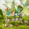 70 PCS Make It Miniature Brands Nature Garden Plants Set, Mini Botanical Collectibles, Tiny Paper Flower Bouquet DIY Craft Kit, with Wood Display Stand, Miniature Toy Gift for Kids and Adults view 2