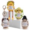 Alavvii 4pcs Emotional Support Valentines Day Gift for Women Men,Positive Crochet Animals Taco Birthday Gift for Wife Husband,Positive Potato Gift for Mom Dad Sister Friend Coworkers, Desk Dcor view 1