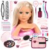 Bayer Design Charlene Magic Nails Styling Head Doll with Hair & Nail Art, 10.5 in Tall Bust, Movable Hands, Beauty Salon Toy for Kids Ages 3+ view 1